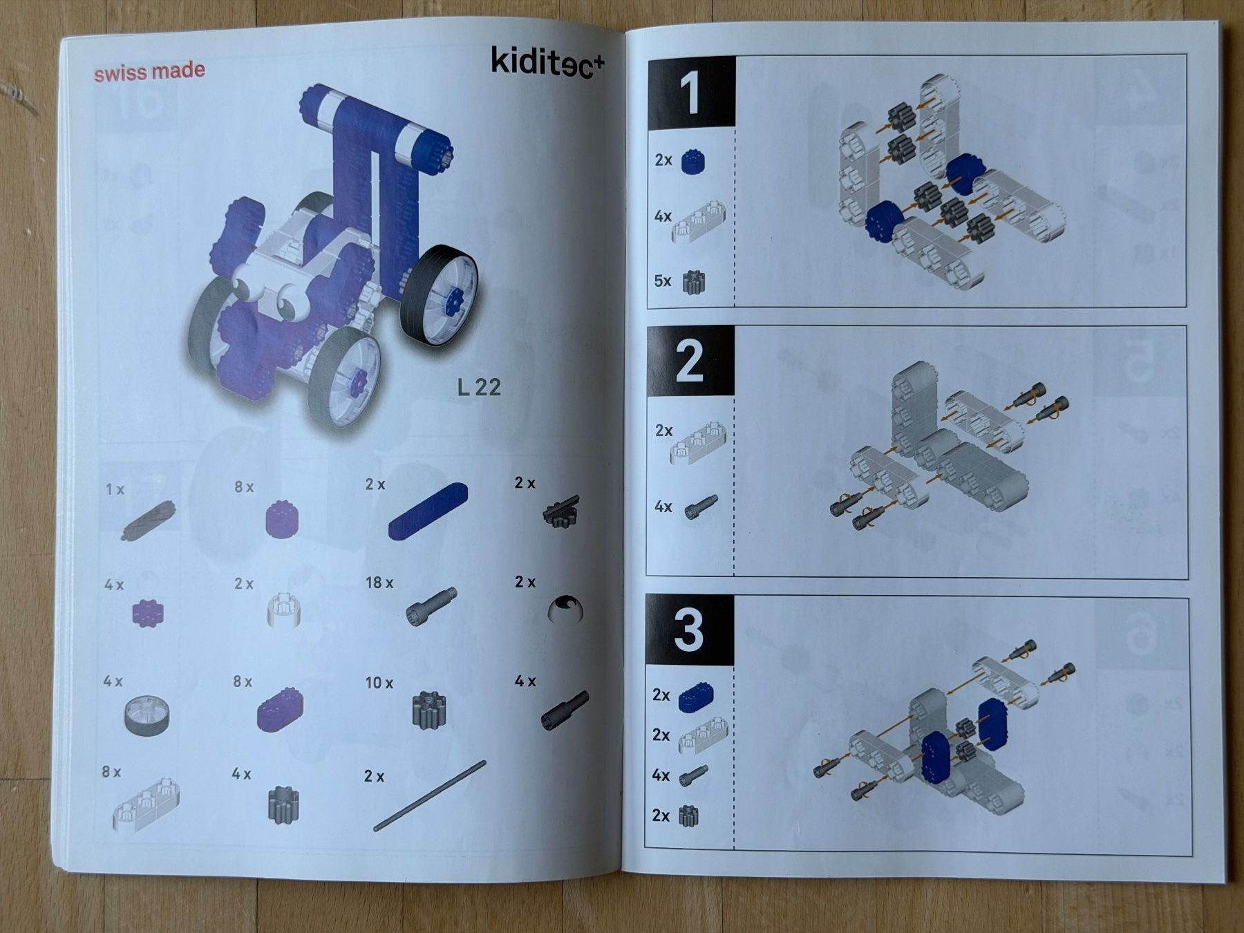 Kit di costruzioni: Kiditec Multicar blue L-Line – Usato da Zuerich venduto da Gvade 6