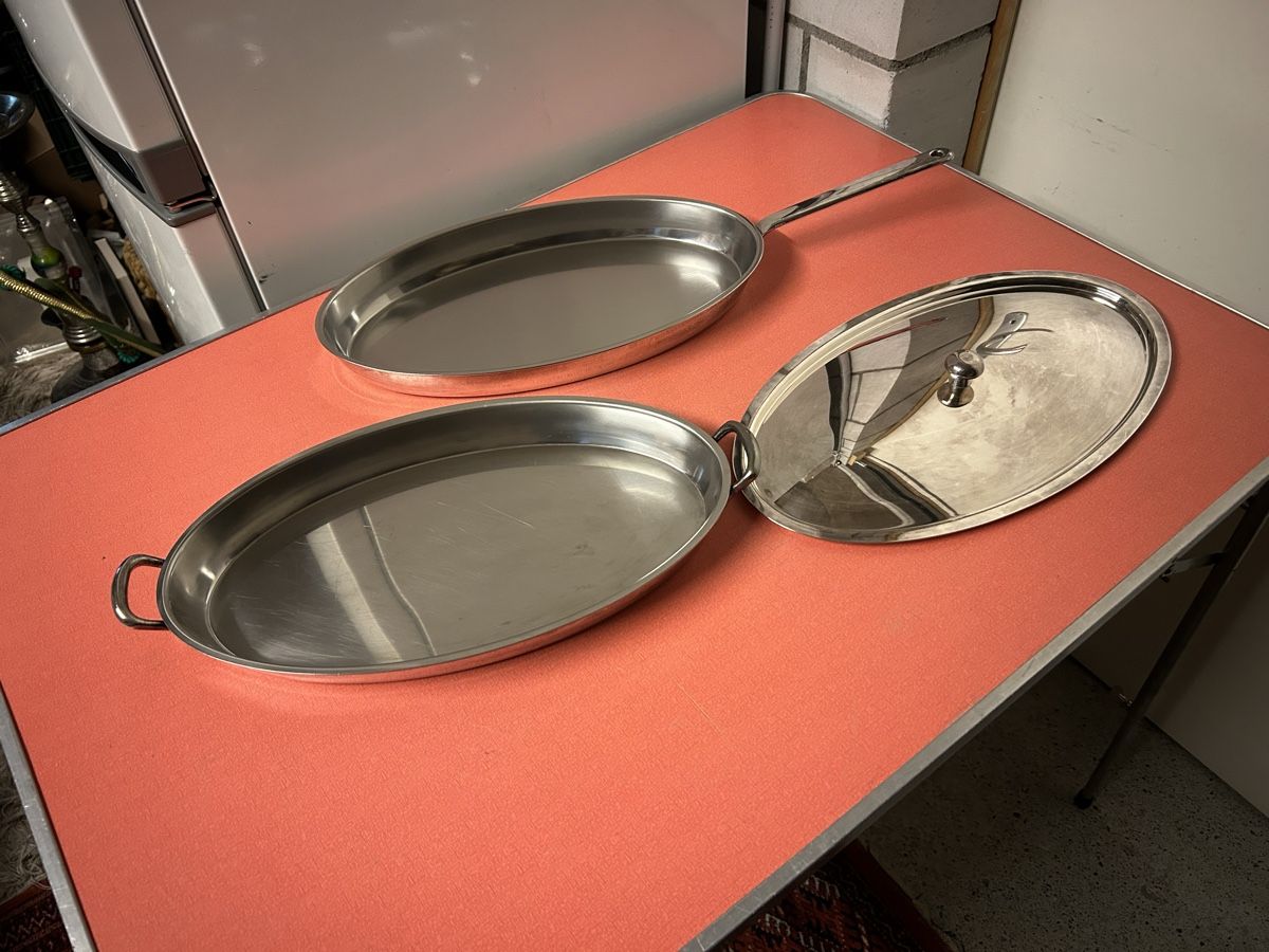 Padelle: Spring Silinox Bräter Oval, Pfanne - Swiss Made! – Usato da Lanzenhäusern venduto da vic63