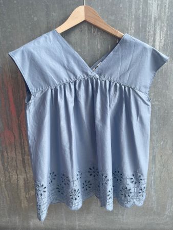 Uniqlo Sommer Top Blau Gr. L NEU