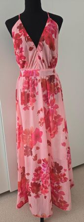 Sommerliches Maxikleid mit Blumenmuster, Grösse M