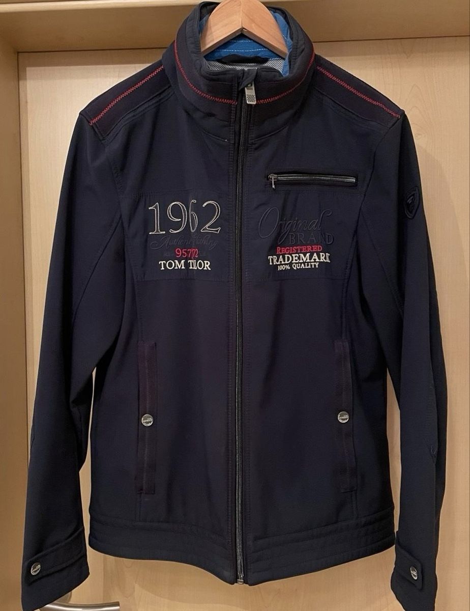 Tom Tailor Giacche: Herren Softshell Jacke Tom Tailor dunkelblau Gr. L (wie neu) – Usato da Wiler (Lötschen) venduto da SK88 4