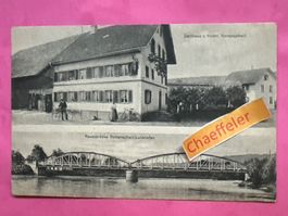 1925 Gasthaus zum Hecht, Rottenscheil. Reussbrücke -