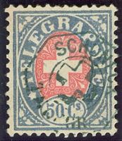 1881/86 Schweiz Telegraphenmarken