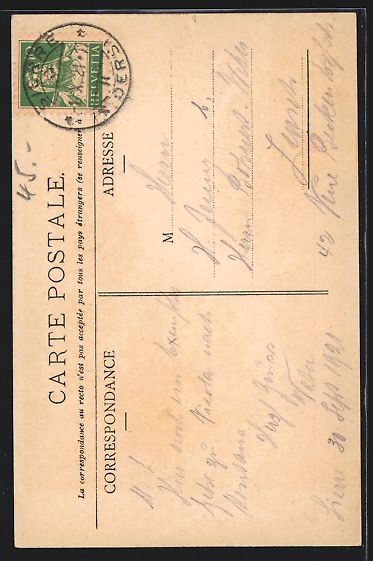 Cartoline postali: AK Sierre, Une Rue, 1921 – Usato da Berlin venduto da bartko-reher 1