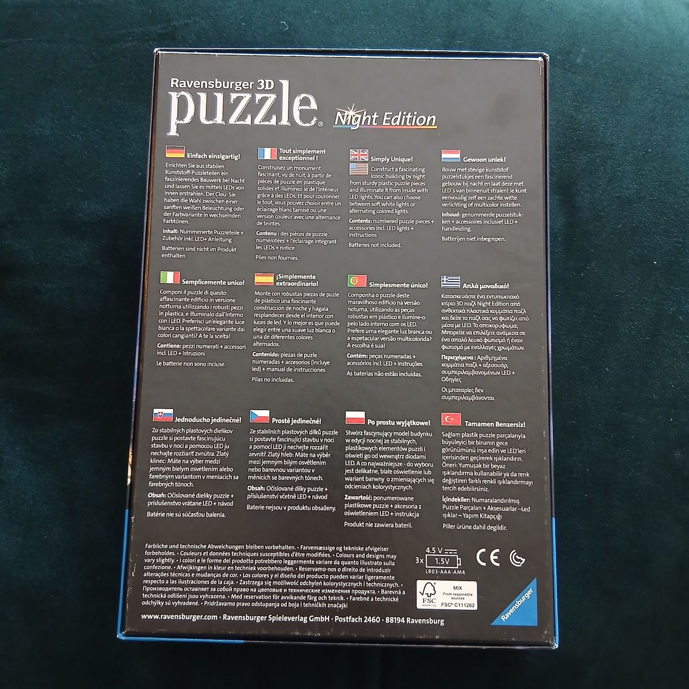 Ravensburger Puzzles: 3- D- Puzzel Eiffelturm – Gebraucht aus Stettlen von FelizW 1