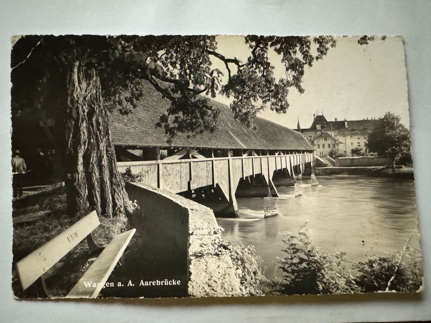 Cartoline postali: WANGEN a.d.A. - Aarebrücke  - Ansichtskarte – Usato da Tegerfelden venduto da siebenmacky