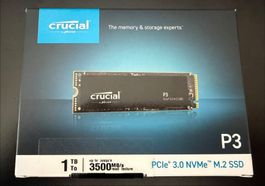 Crucial P3 SSD 1TB PCIe 3.0 NVMe M.2 neu