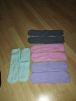 Socken flauschig 10er Set neuwertig Rosa Lila Grau Mint