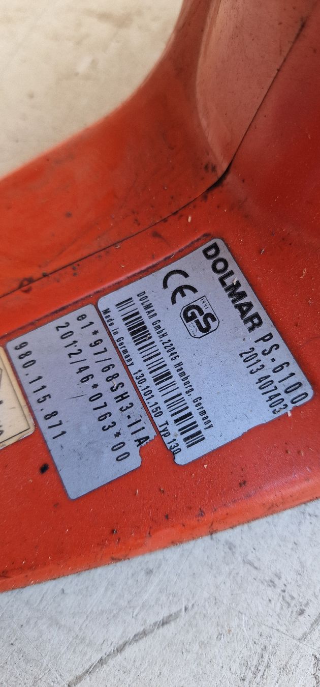 Dolmar Seghe: Dolmar PS-6100 Motorsäge – Usato da Tagelswangen venduto da Axel_36 3
