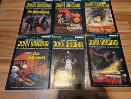 John Sinclair Grusel-Romane, 6 Stück, Top Zustand! B