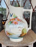 Wunderschöne Vintage Krug/Vase mit Blumenmuster,