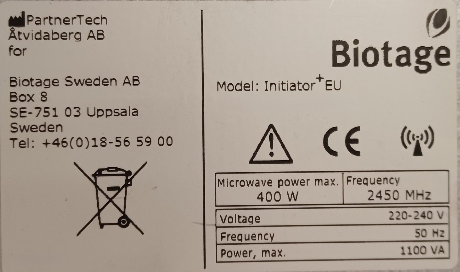 Laborzubehör: Biotage Initiator+ & Robot Sixty Microwave reactor – Defekt aus Niederdorf von LeptonAG_Labor 7