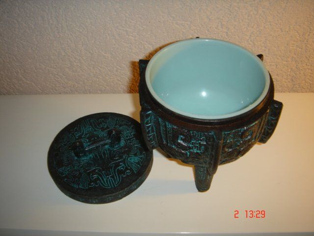 Vasi & Recipienti: Magnifique vase bronze chinois antique très décoratif – Nuovo e nell'imballaggio originale da Genève venduto da Chuinter 3