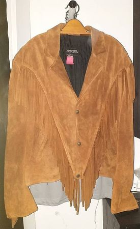 Wildleder Fransen - Herren - Jacke Gr. XL