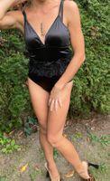Glamour Body di raso nero-tgM/L-nuovo-elegante e sexy