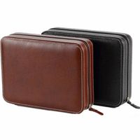 Etui 8 Uhren Box Watch Case Valise Montres Braun Schwarz NEU
