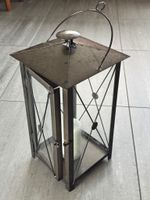 Schwarze Laterne - Windlicht - Gartenlaterne - 40 cm hoch