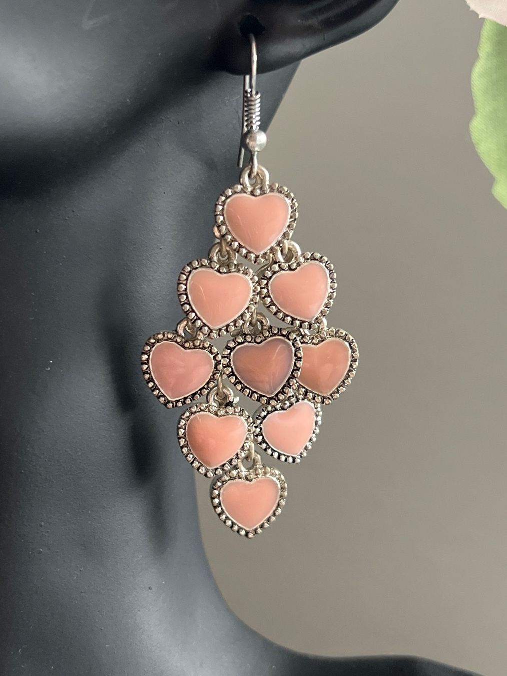 Orecchini pendenti & Orecchini a lobo: Schöne Herz Ohrringe – Usato da Seon venduto da Sunny-Schmuck78 1