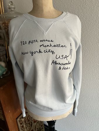 Abercrombie & Fitch Pulli in Hellblau