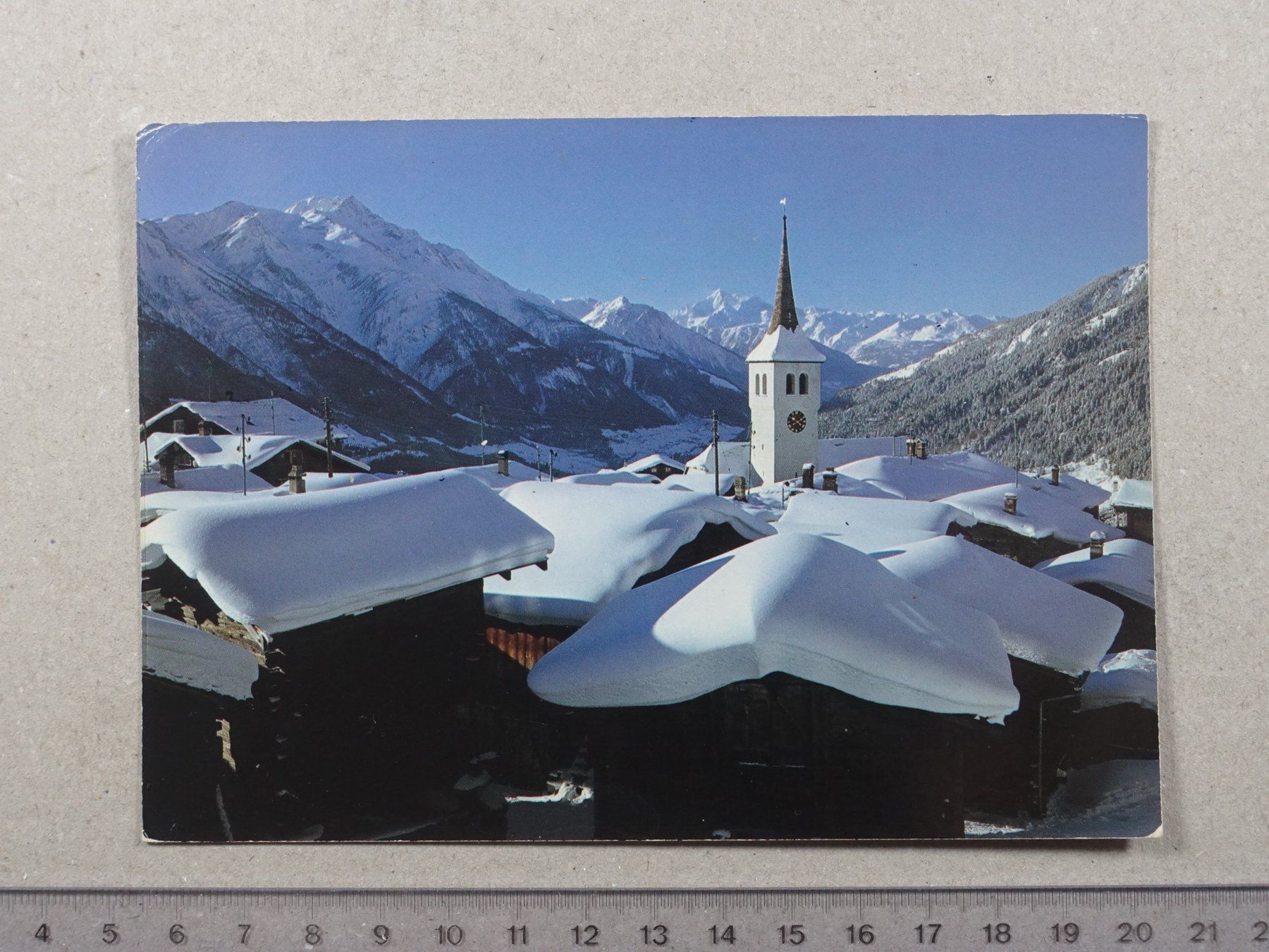 Cartoline postali: Bellwald, Weisshorn – Usato da Lenzburg venduto da fh1