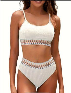 NEUER Bikini weiss - bunt Gr. S - 224233