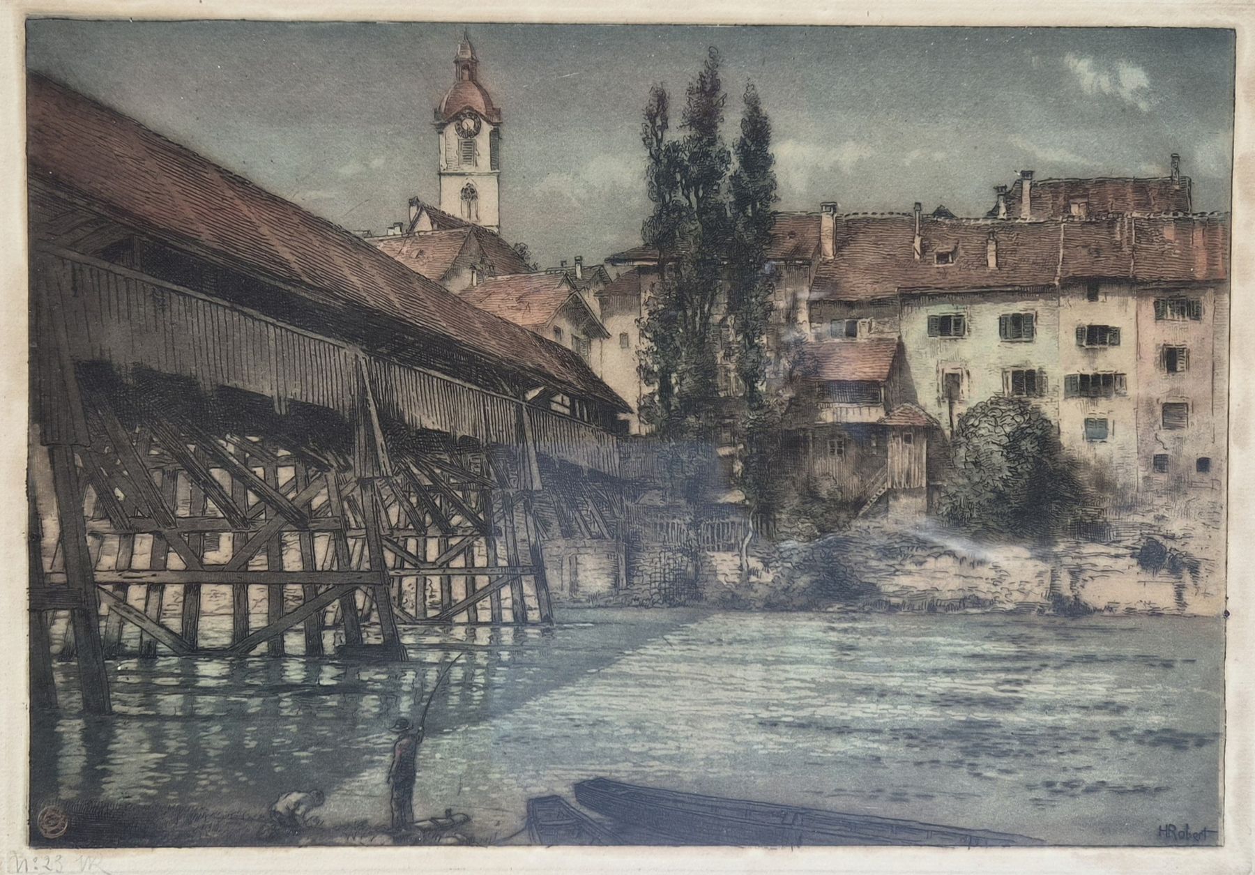 Incisioni: Gravure en cooleurs de Henri Robert  – Usato da Farvagny-le-Grand venduto da CollectibleWatches 4