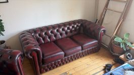 Chesterfield Sofa und Sessel