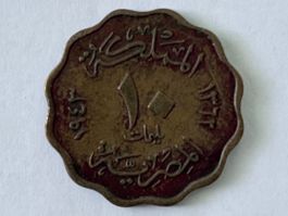 Ägypten 10 Milliemes 1943