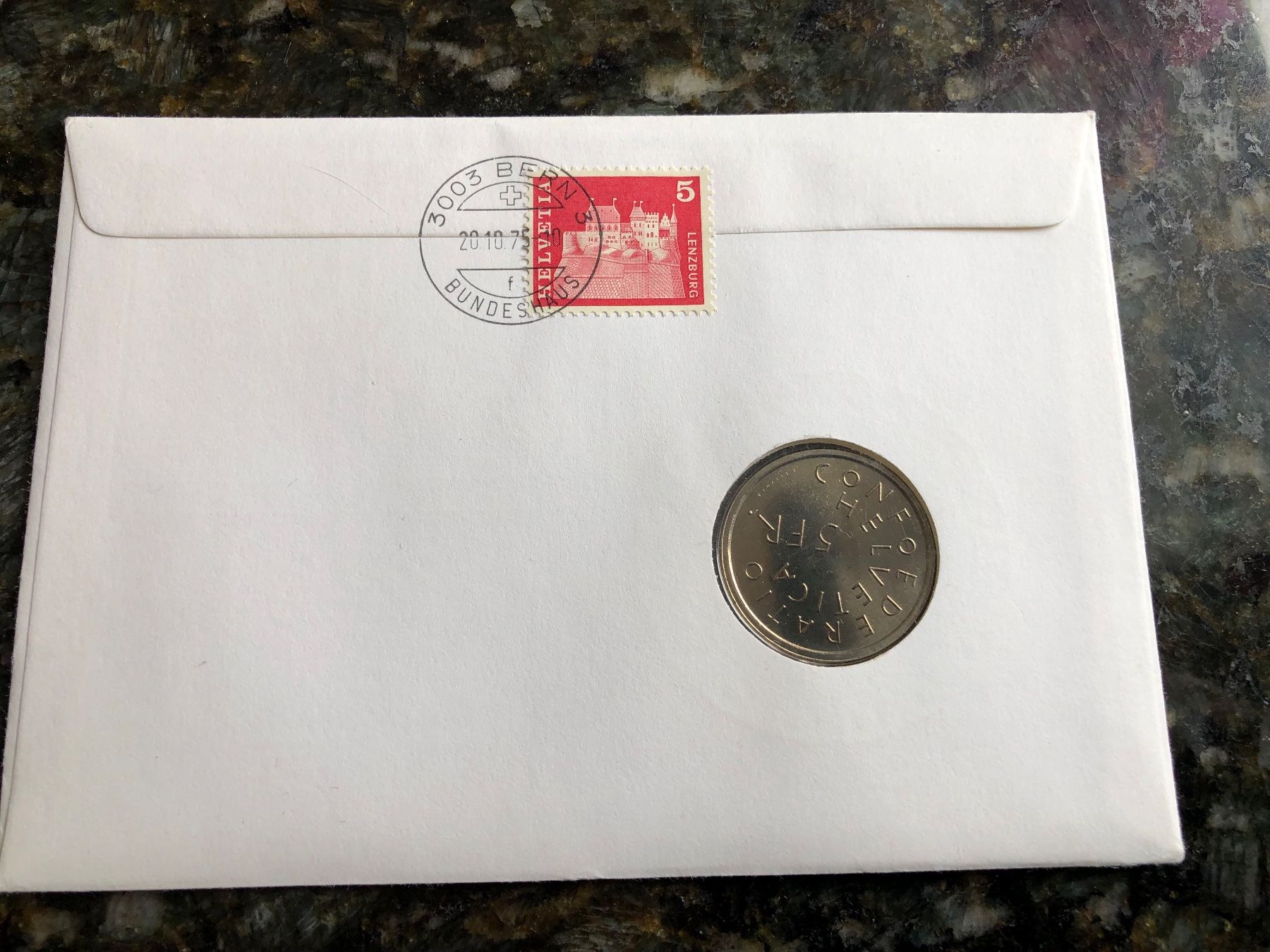 Tutti le monete: Münzbrief mit 5 Fr. Münze – Nuovo (secondo la descrizione) da Reichenburg venduto da Strok10 1