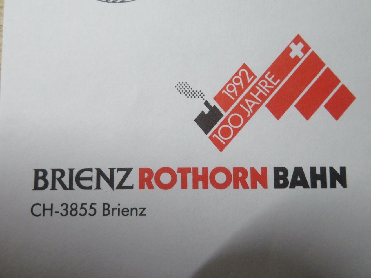 Alle Briefmarken: Brienz 100 Jahre Brienz Rothorn Bahn – Gebraucht aus Spreitenbach von heitersberg54 2