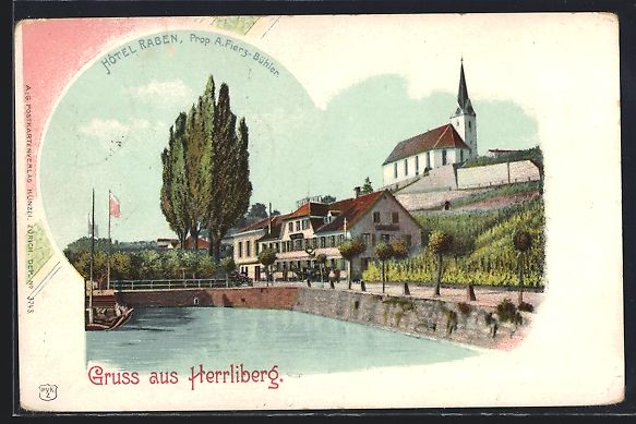 Cartes postales: AK Herrliberg, Hotel Raben, 1900 – D'occasion à Berlin par bartko-reher