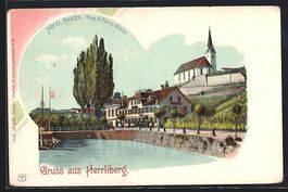 AK Herrliberg, Hotel Raben, 1900