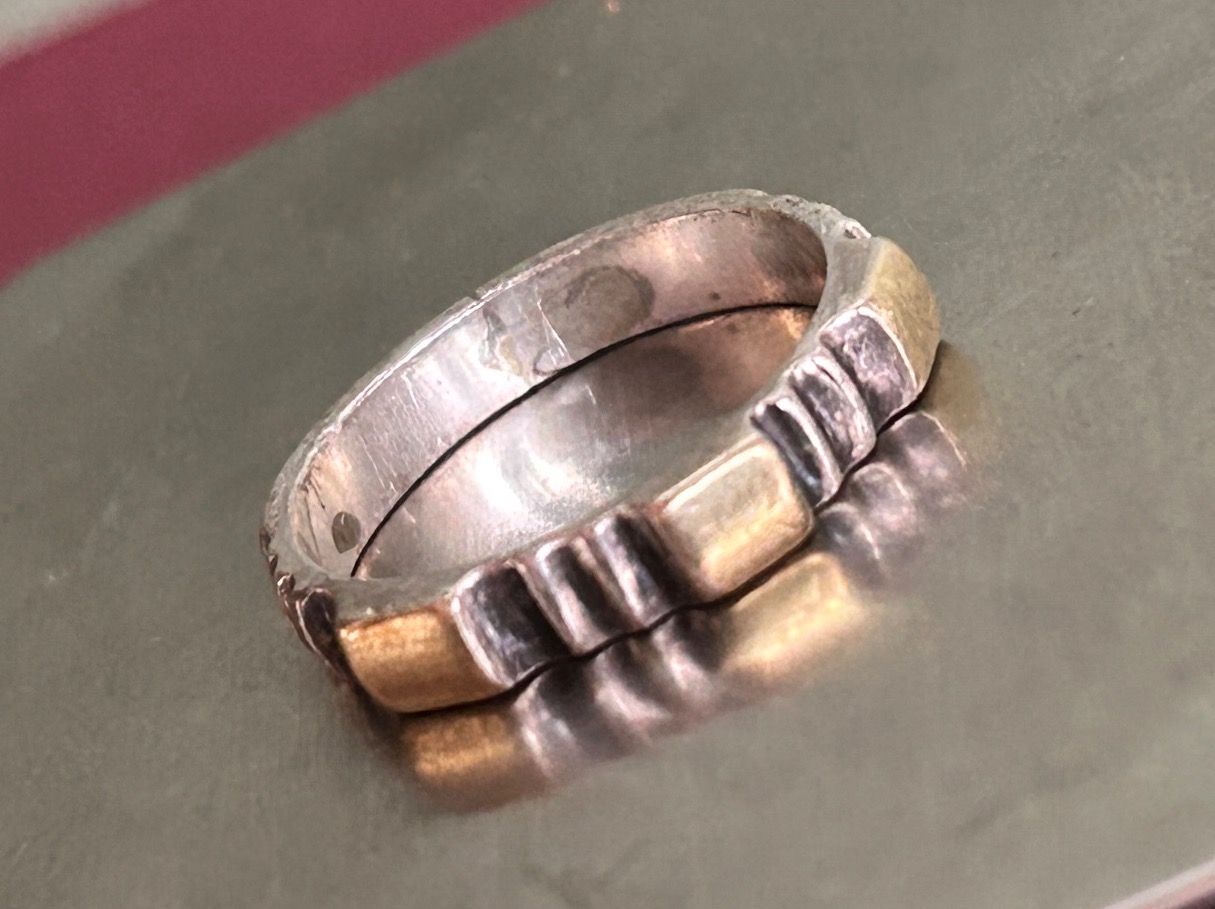 Bagues: Silberring goldene Elemente – D'occasion à Laufen par Bellavitaboom 3