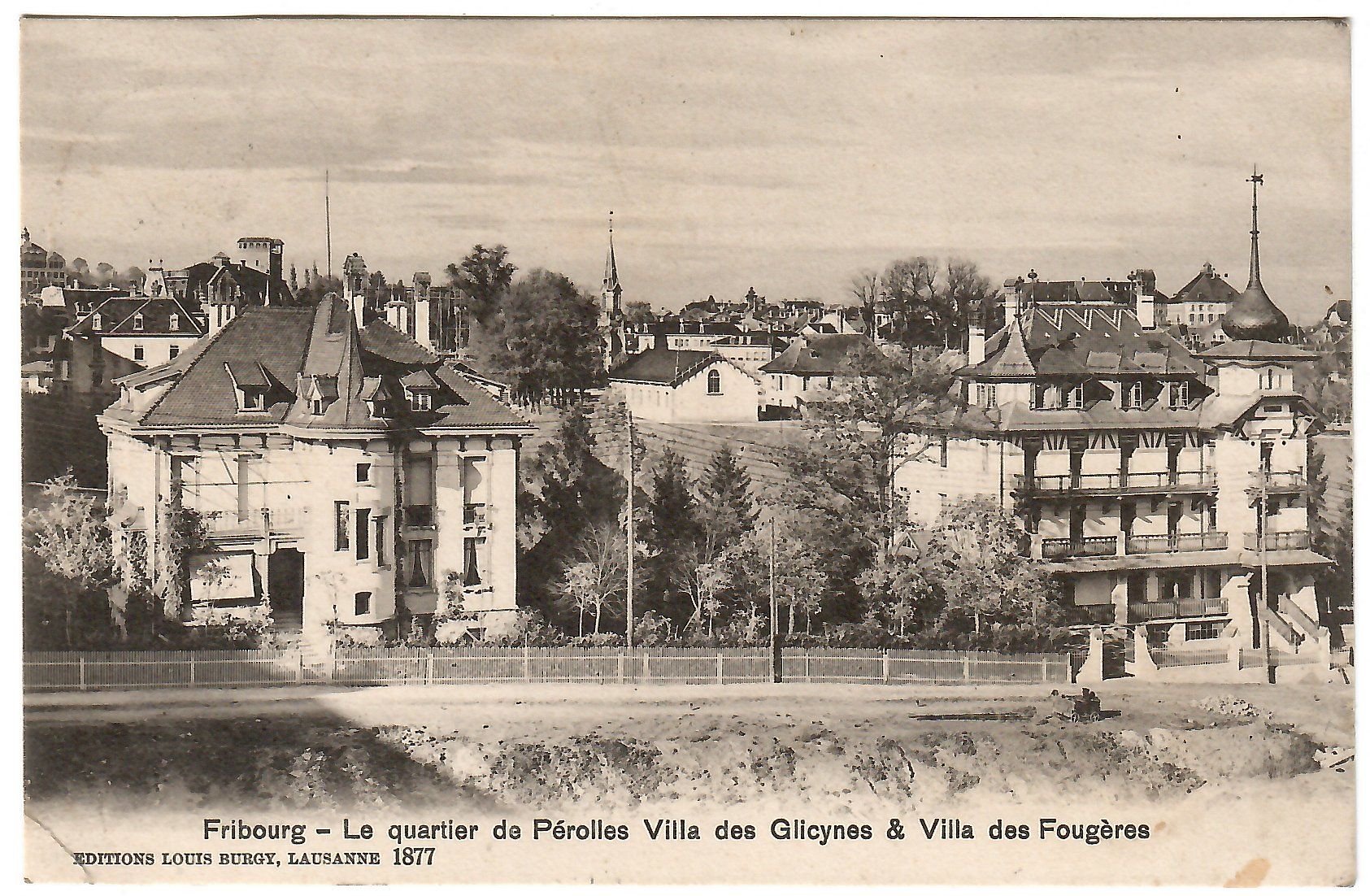 Ansichtskarten: Ansichtskarte  Fribourg - Le Quartier de Pérolles – Gebraucht aus Kerns von etma3