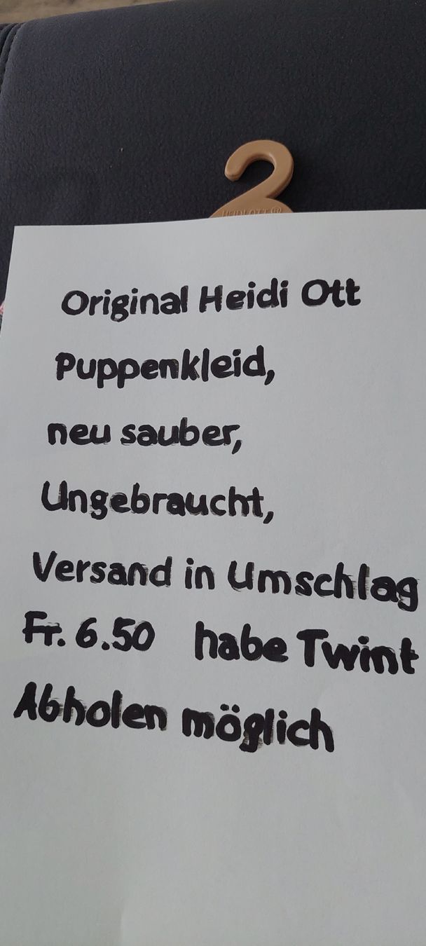 Heidi ott Puppen: Heidi Ott Puppenkleider  – Neu (gemäss Beschreibung) aus Muri AG von nindo1 1