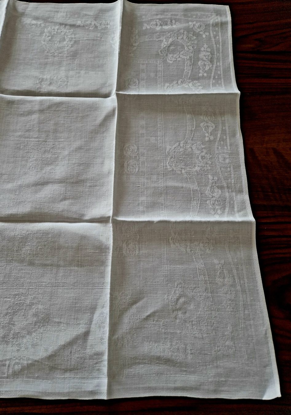 Tovaglioli: Leinedamast Servietten mit Monogramm GF – Nuovo (secondo la descrizione) da Bern venduto da Antikbatik 6