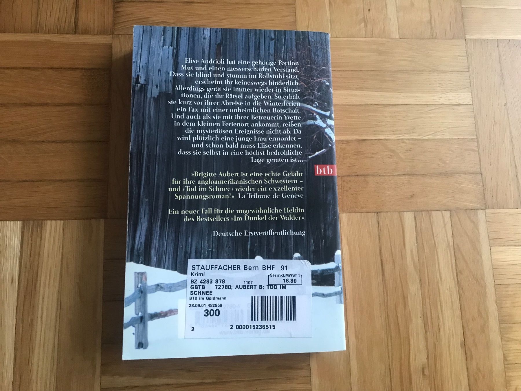 Libri: Brigitte Aubert - Tod im Schnee / Porto 3.40 – Usato da Emmenbrücke venduto da Hathor123 1