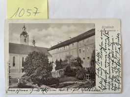 alte Ansichtskarte Hitzkirch Lehrerseminar, 1901 mit Stempel