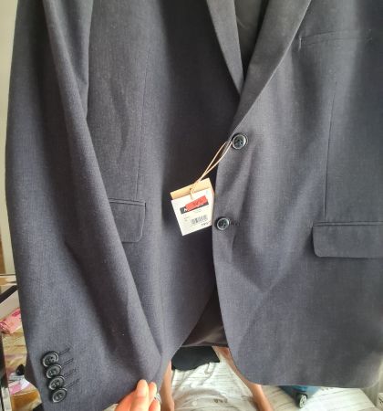 Giacca uomo taglia 54 colore blu scuro nuova con etichetta