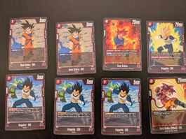 Dragon Ball Super TCG - Playset 8x rot - Son Goku & Vegeta