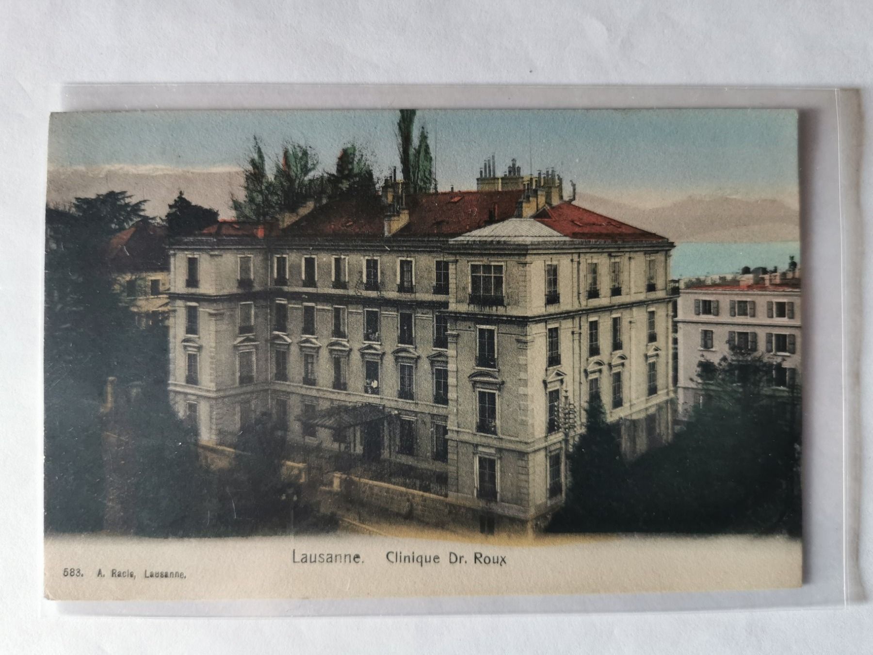 Cartoline postali: CP Lausanne - Clinique Dr. Roux - 1907 – Usato da Pailly venduto da jme99