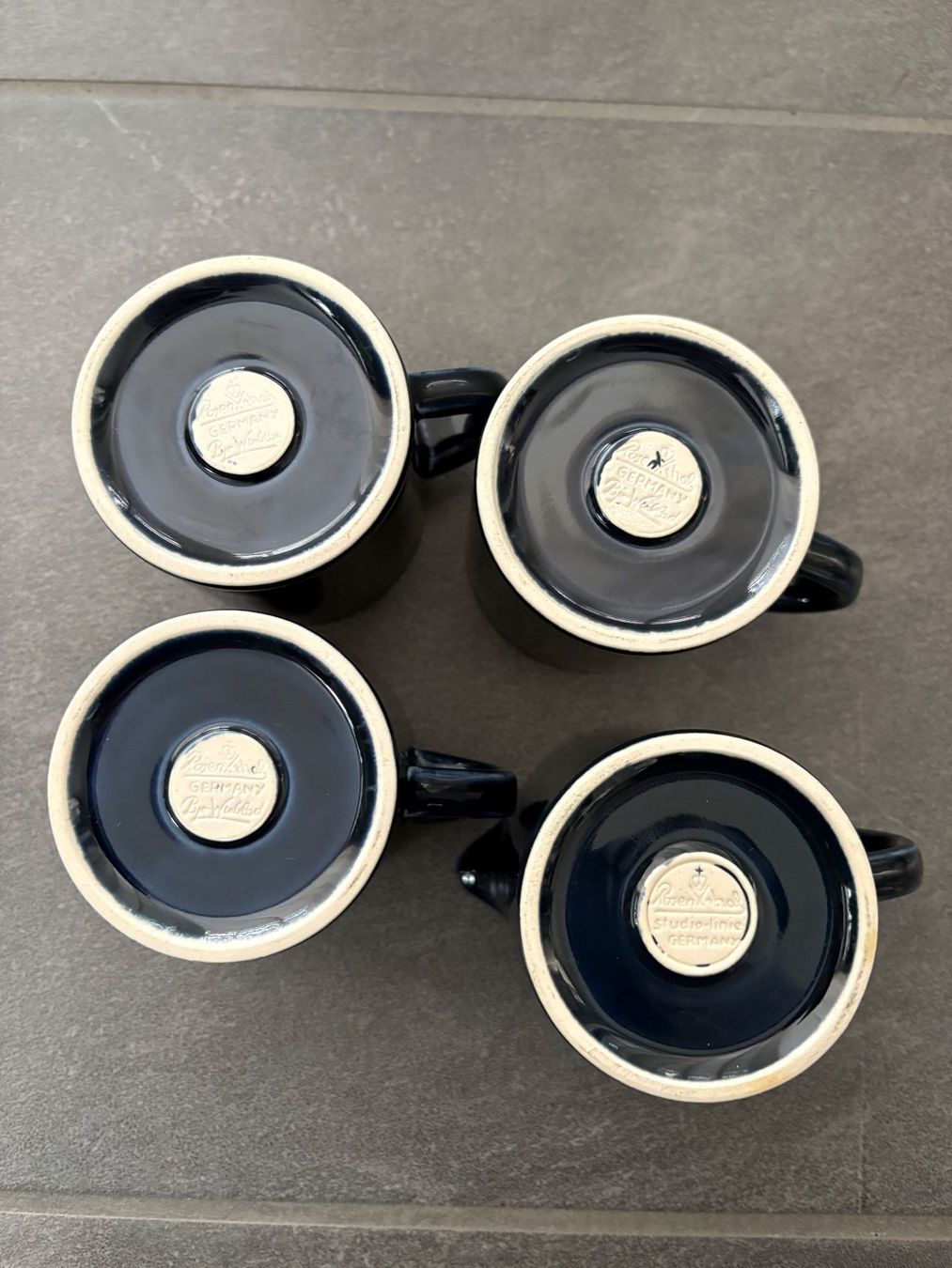 Rosenthal Set di piatti: Kaffeegeschirr-Set Rosenthal Siena Blue handbemalt – Usato da Tagelswangen venduto da lykainion 3