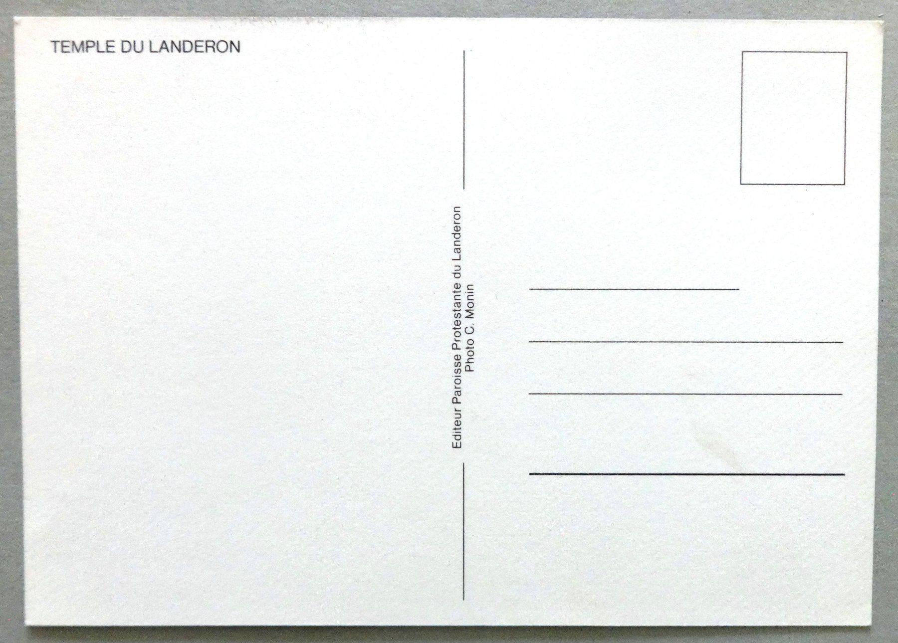 Cartoline postali: Temple du Landeron – Usato da Fétigny venduto da Billy2miny 1