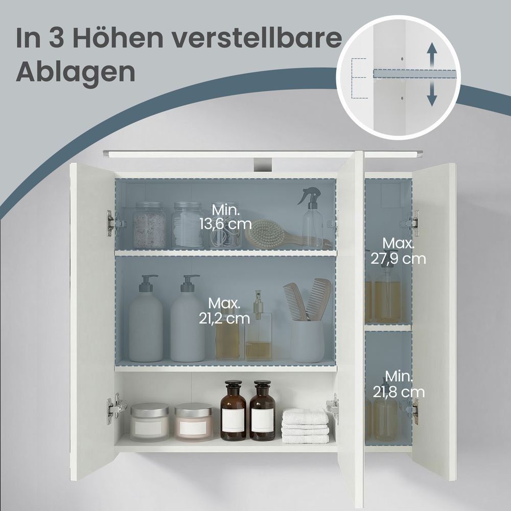 Spiegelschränke: Spiegelschrank mit Beleuchtung MARVENA – Neu und originalverpackt aus Lachen SZ von MAMORU-MOEBEL 6