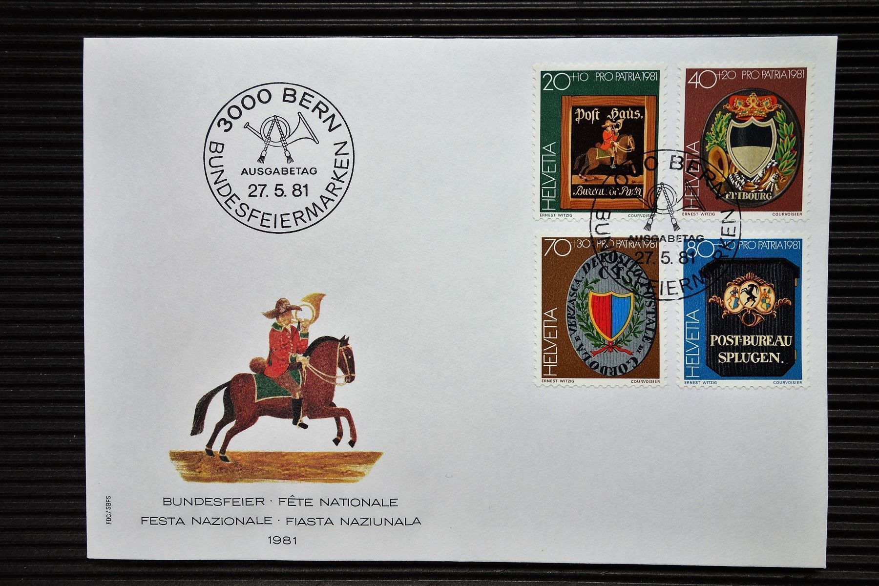 Tous les timbres: 1981 FDC Alte Postschilder – Neuf (Voir description) à Mettmenstetten par Sutasso