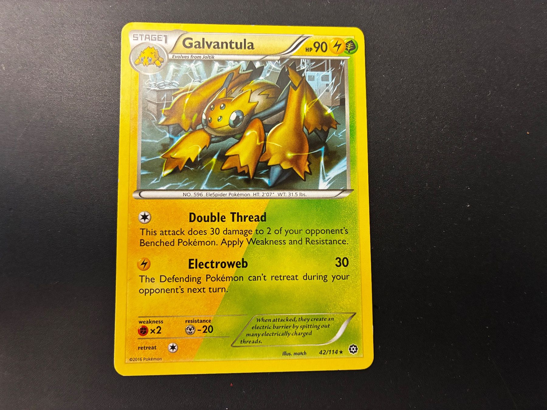 Pokémon Cartes à collectionner: Galvantula 42/114 - Steam Siege - de – Neuf (Voir description) à Hütten par yve_tf69
