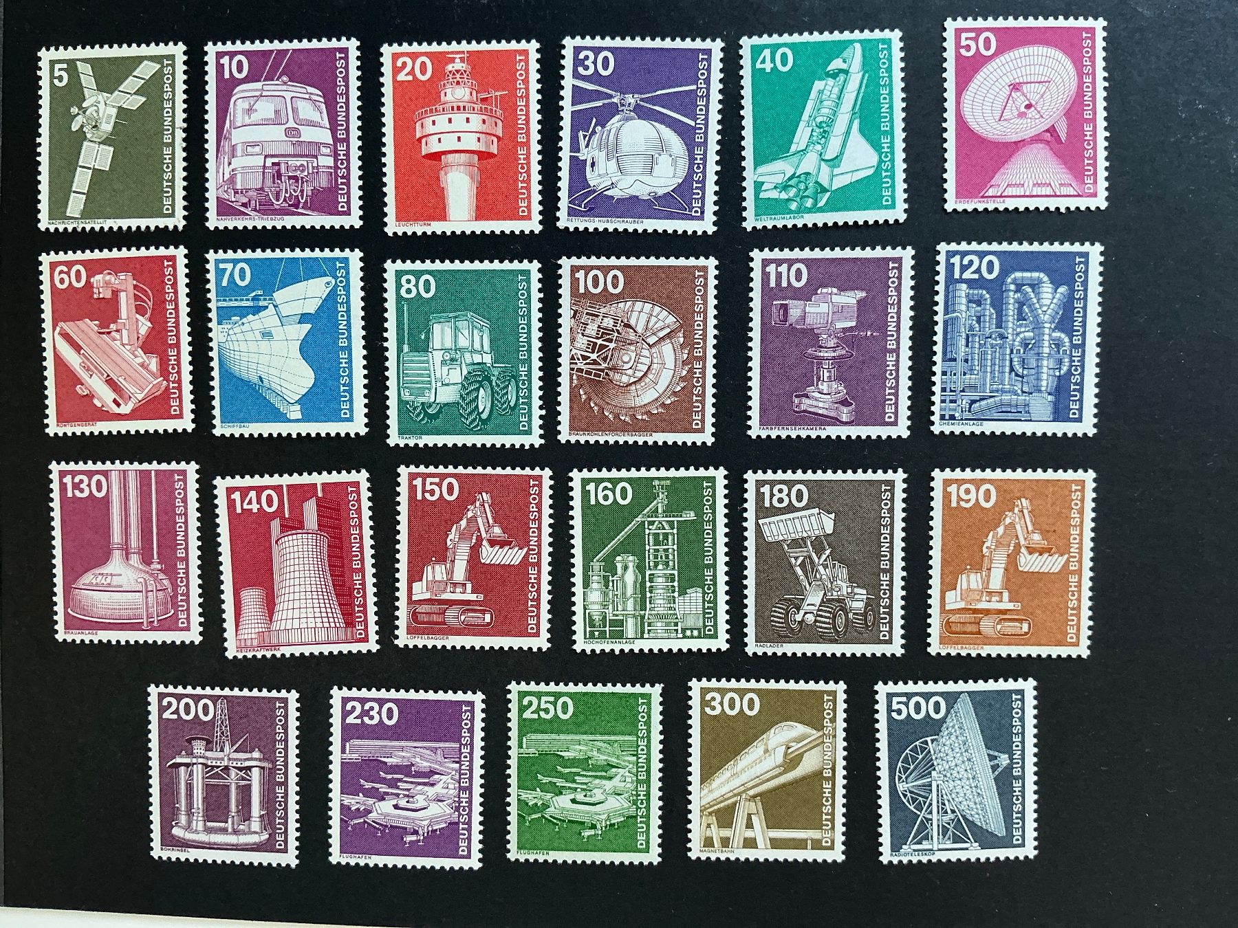 Tous les timbres: BRD 1975-1982  Industrie & Technik kompl. Serie postfrisch** – Neuf (Voir description) à Oberrieden par Zimartin1
