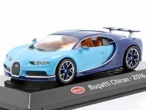 Bugatti Modellini d'auto: Bugatti Chiron seit 2016 hellblau / dunkelblau   1:43 Altaya – Nuovo e nell'imballaggio originale da Gerlafingen venduto da espero88 4