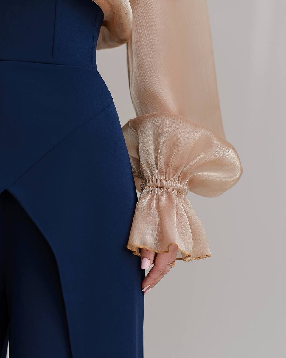 Camicette: Plisse Organza Blouse with Delicate Bow Size: S – Nuovo e nell'imballaggio originale da Zürich venduto da Ms.Me-Fashion 1