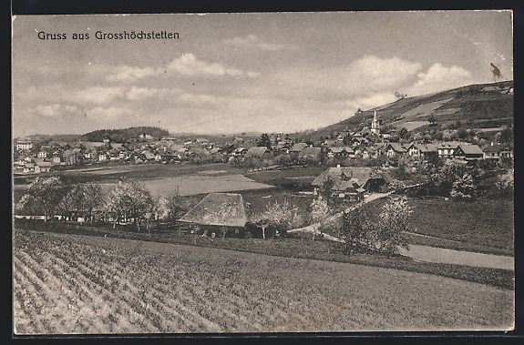 Cartoline postali: AK Grosshöchstetten, Blick auf den Ort – Usato da Berlin venduto da bartko-reher